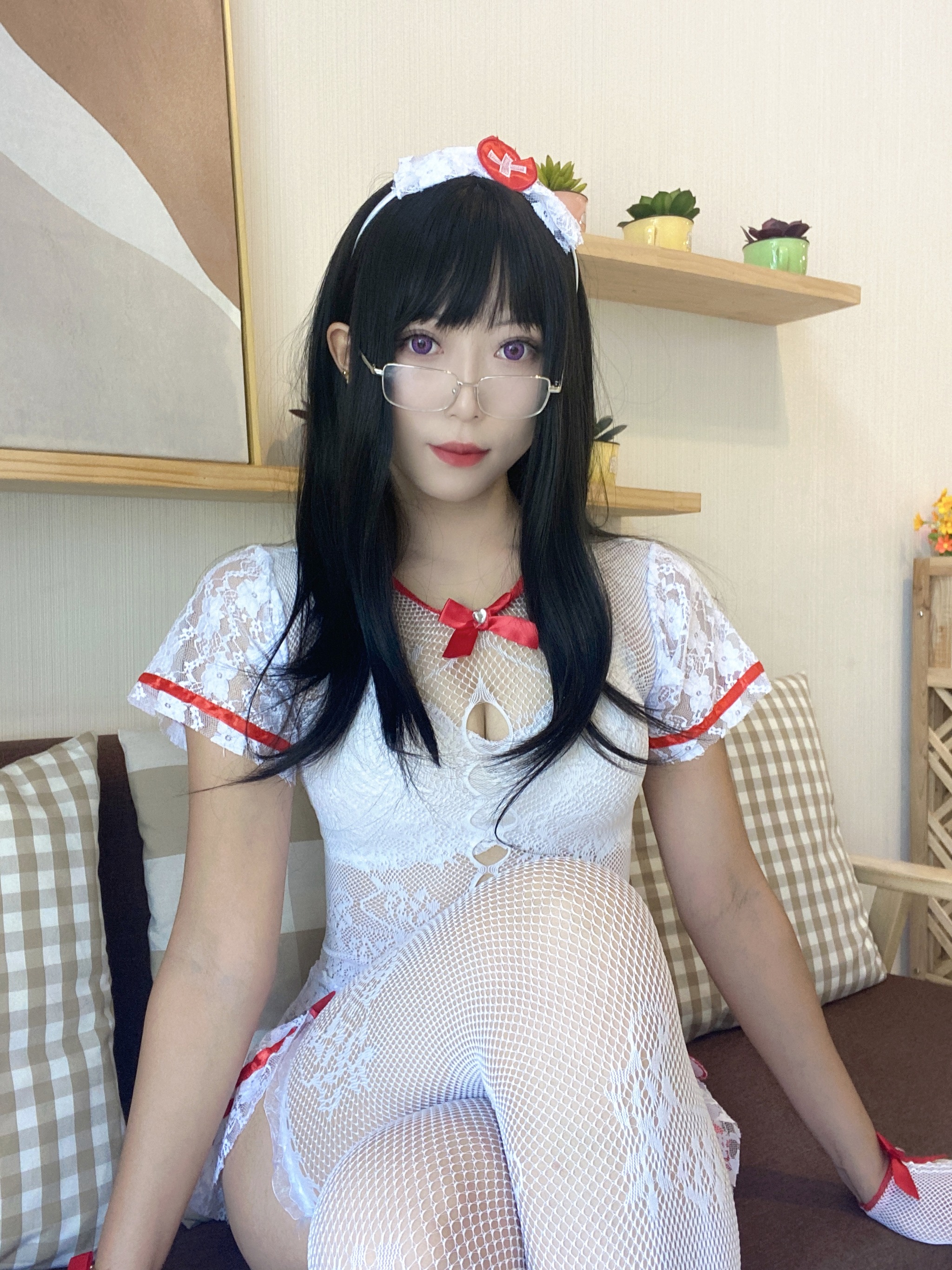 Money冷冷 - NO.051 白网护士套[48P2V]-XikXak
